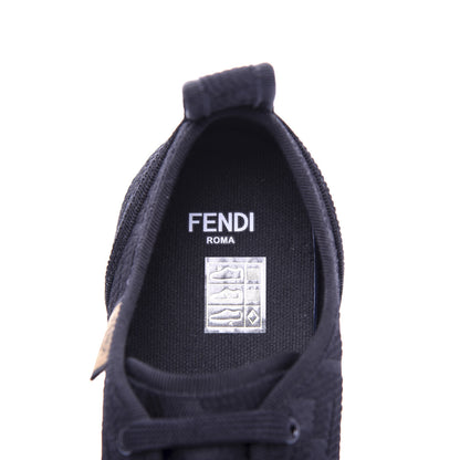 Fendi Corda FF Promenade Low Top Sneakers 39.5 Black 7 of 10