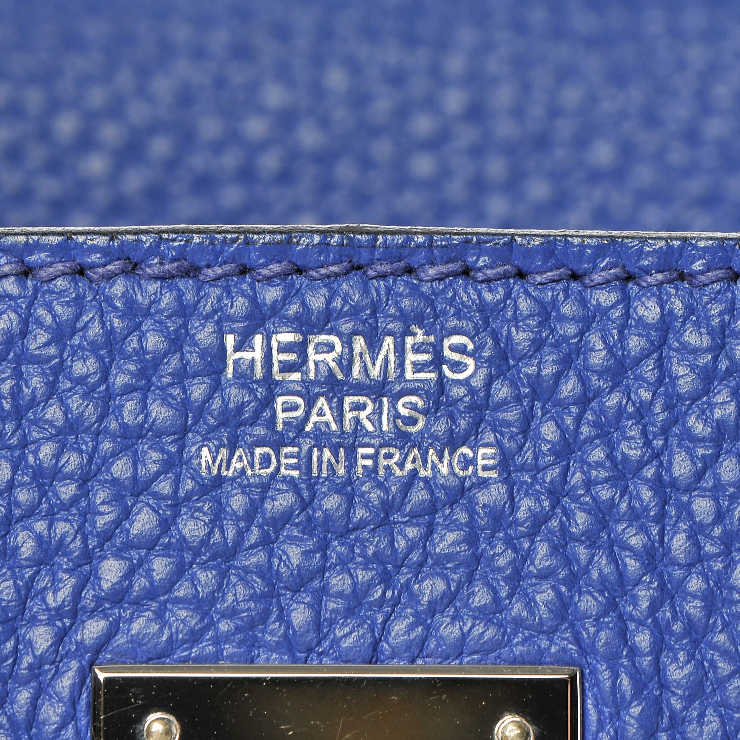 Hermes Togo Birkin 30 Bleu Electrique 25 of 87