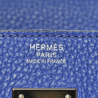 Hermes Togo Birkin 30 Bleu Electrique 25 of 87