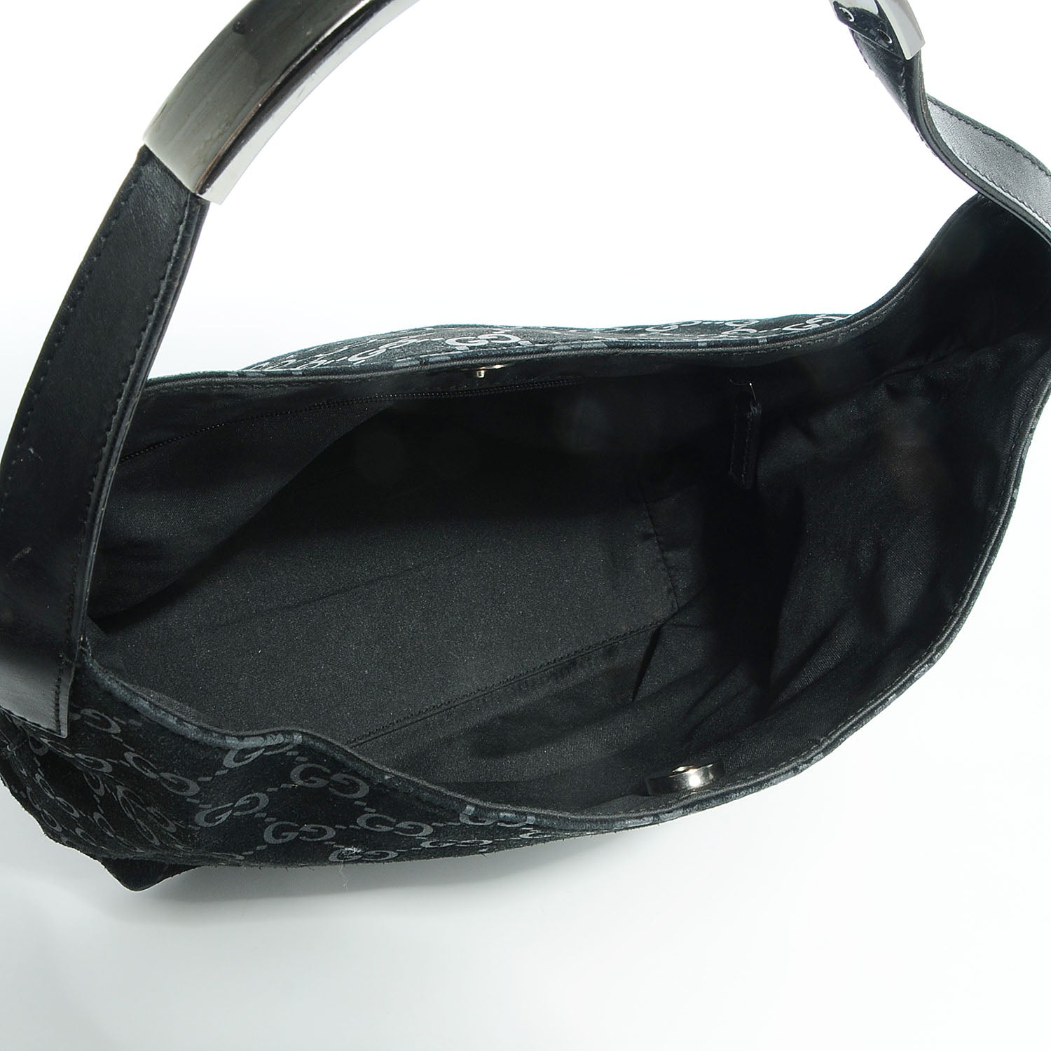 Gucci Suede Guccissima Small Hobo Black 5 of 7