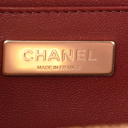 Chanel Lambskin Quilted Coco Click Bag Burgundy 6 of 10