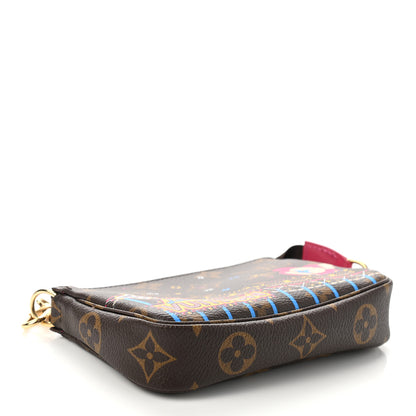 Louis Vuitton Monogram 2020 Christmas Animation Roller Coaster Mini Pochette Accessories Pivoine 4 of 8