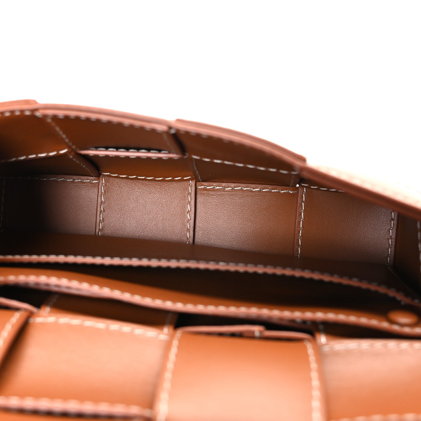 Calfskin Maxi Intreccio Mini Cassette Belt Bag Wood