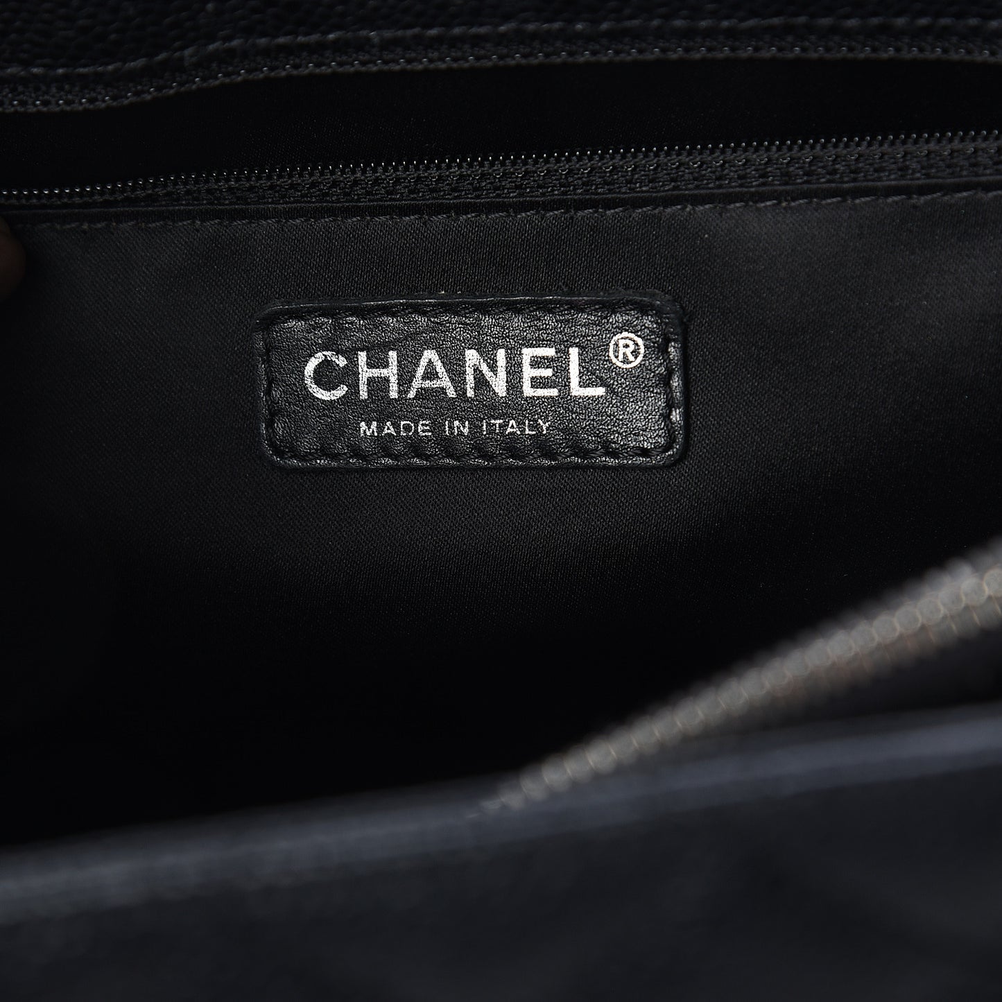 Caviar Quilted Grand Shopping Tote GST Black