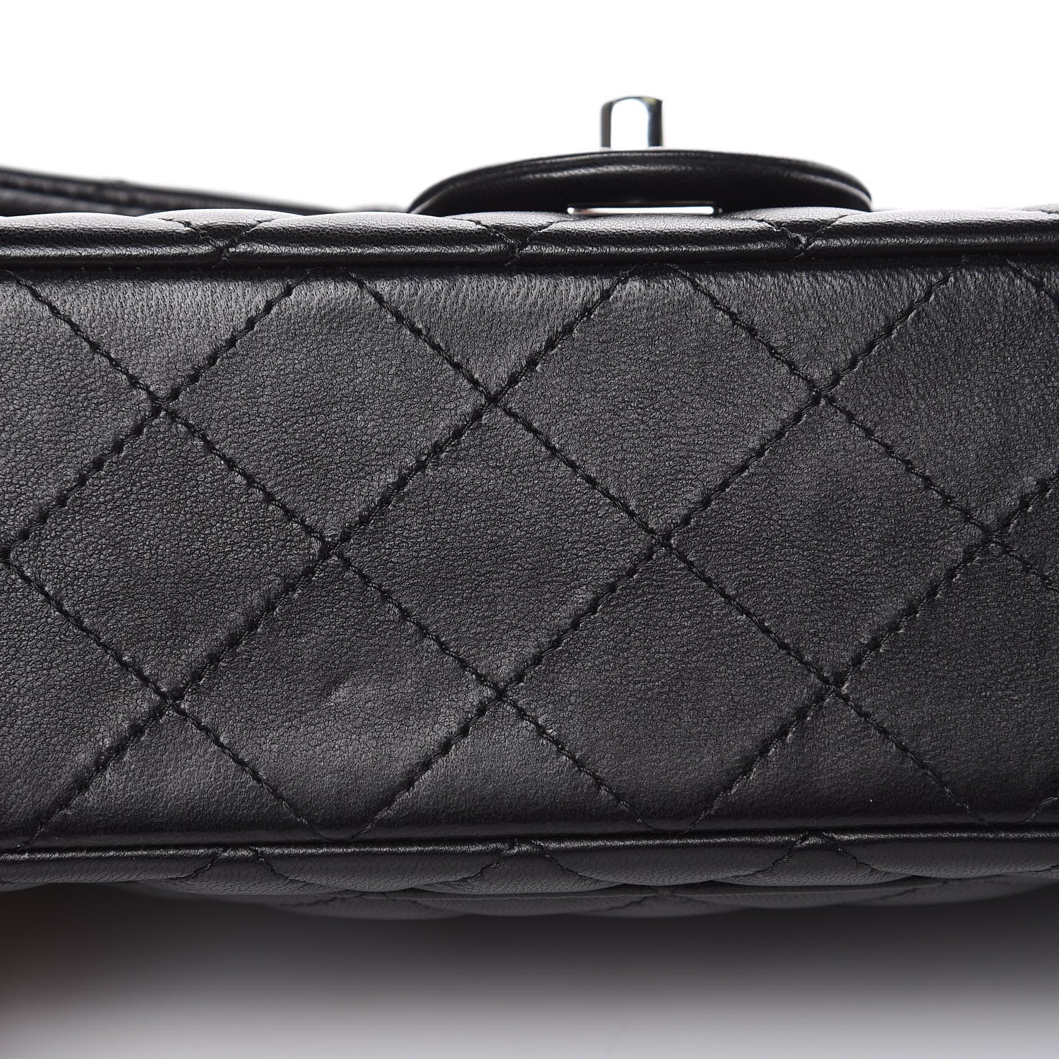 Chanel Lambskin Quilted Mini Rectangular Flap Black 10 of 14
