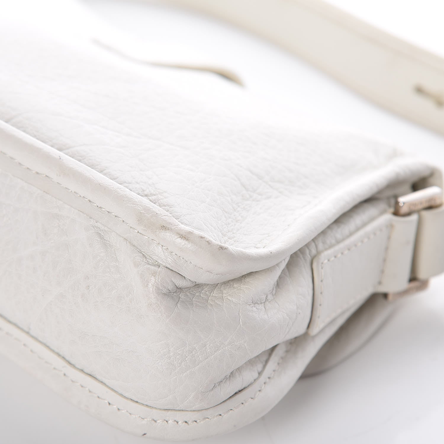 Chanel Calfskin Mademoiselle Flap Shoulder Bag White 11 of 11