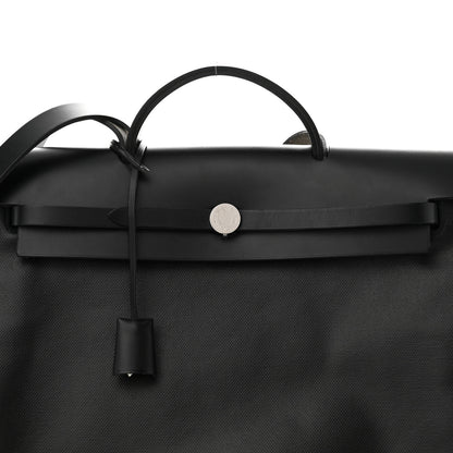 Hermes Toile H Berline Vache Hunter Herbag Zip 39 MM Black Ecru 9 of 11