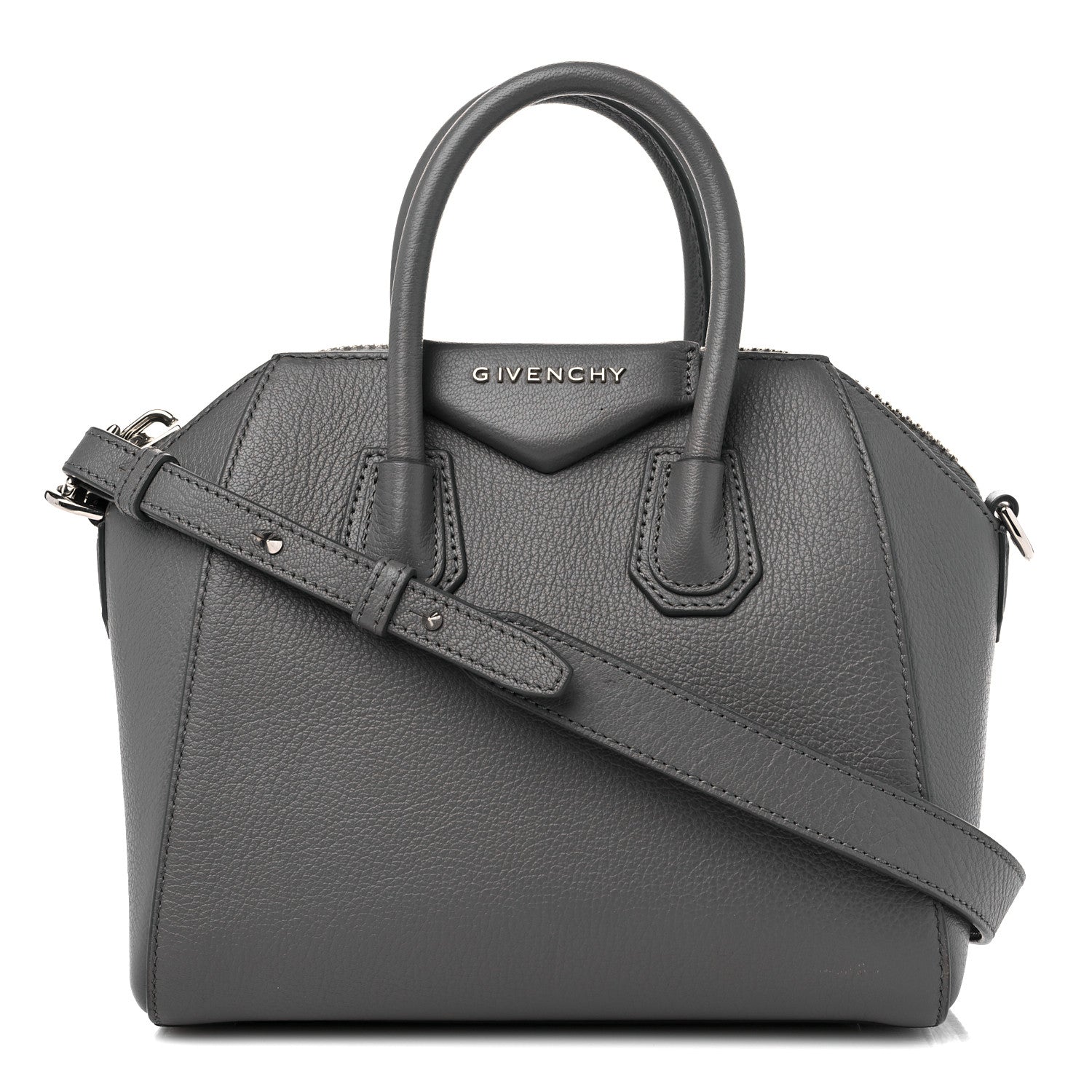 Givenchy Sugar Goatskin Mini Antigona Pearl Grey 1 of 14
