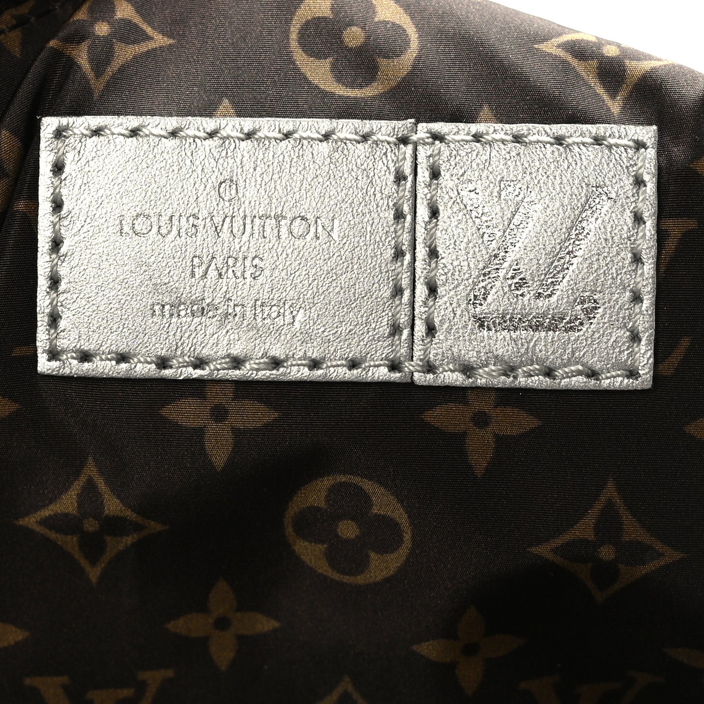 Econyl Monogram Pillow Giant Onthego GM Silver