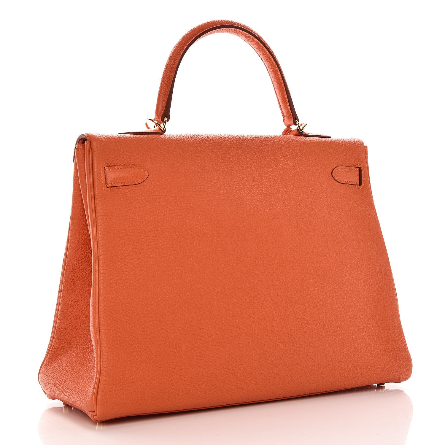 Hermes Togo Kelly Retourne 35 Orange 4 of 34