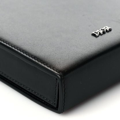 Christian Dior Lambskin Vertical Wallet On Strap Black 9 of 12