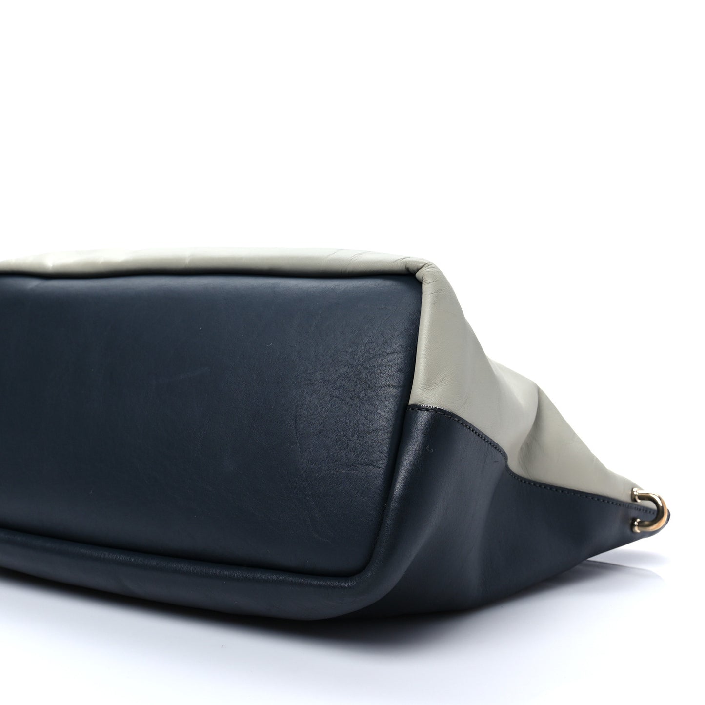 Smooth Calfskin Medium Baylee Tote Marshmallow