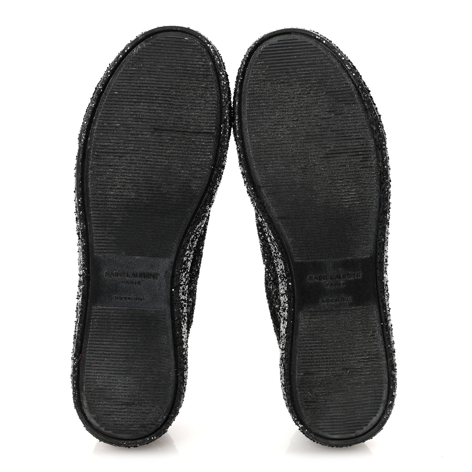 Saint Laurent Calfskin Crystal Glitter Andy Sneakers 38.5 Black 12 of 20