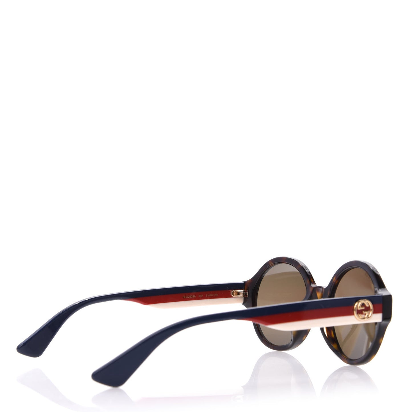 Round Web Sunglasses GG0280SA Tortoise