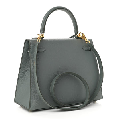 Hermes Epsom Kelly Sellier 25 Vert Amande 3 of 11