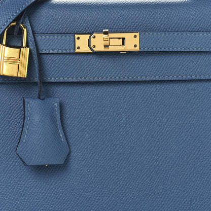 Hermes Epsom Kelly Sellier 25 Bleu Azur 8 of 17