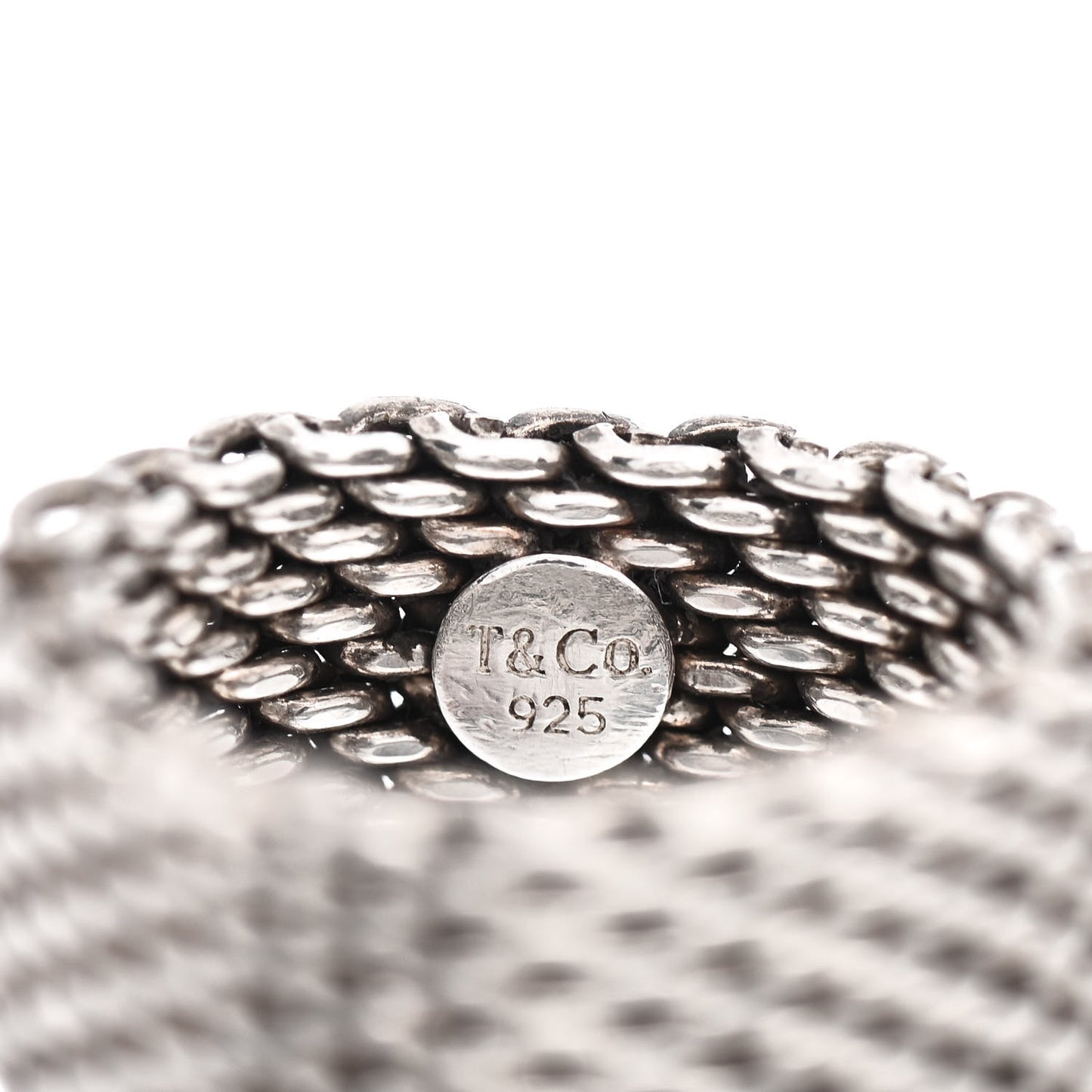 Sterling Silver Somerset Mesh Ring 57 8