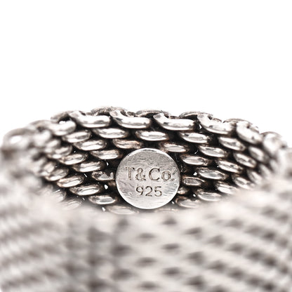 Tiffany Sterling Silver Somerset Mesh Ring 57 8 4 of 4