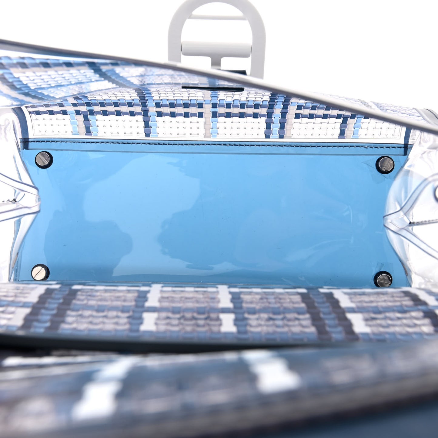 Vinyl Gingham The Dreamer MM Brillant Satchel Navy