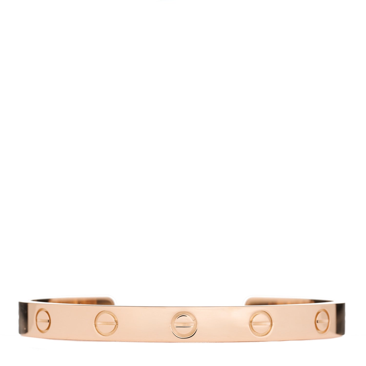 Cartier 18K Pink Gold LOVE Cuff Bracelet 17 1 of 4
