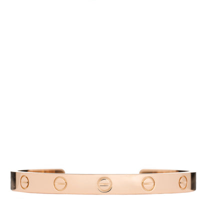 Cartier 18K Pink Gold LOVE Cuff Bracelet 17 1 of 4