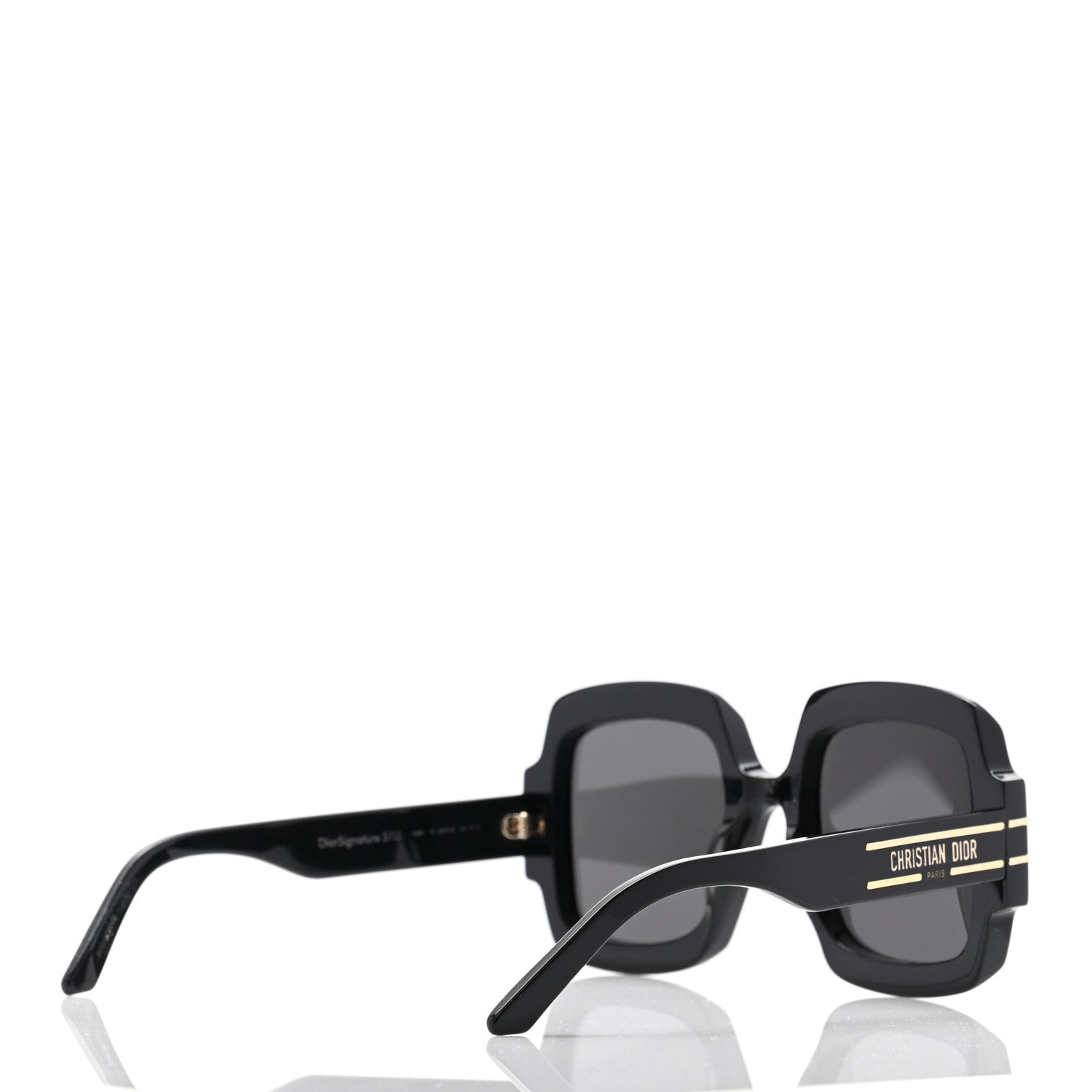 Christian Dior Acetate Diorsignature S1U Square Sunglasses Black 4 of 10