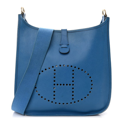 Hermes Courchevel Evelyne GM Bleu France 1 of 12