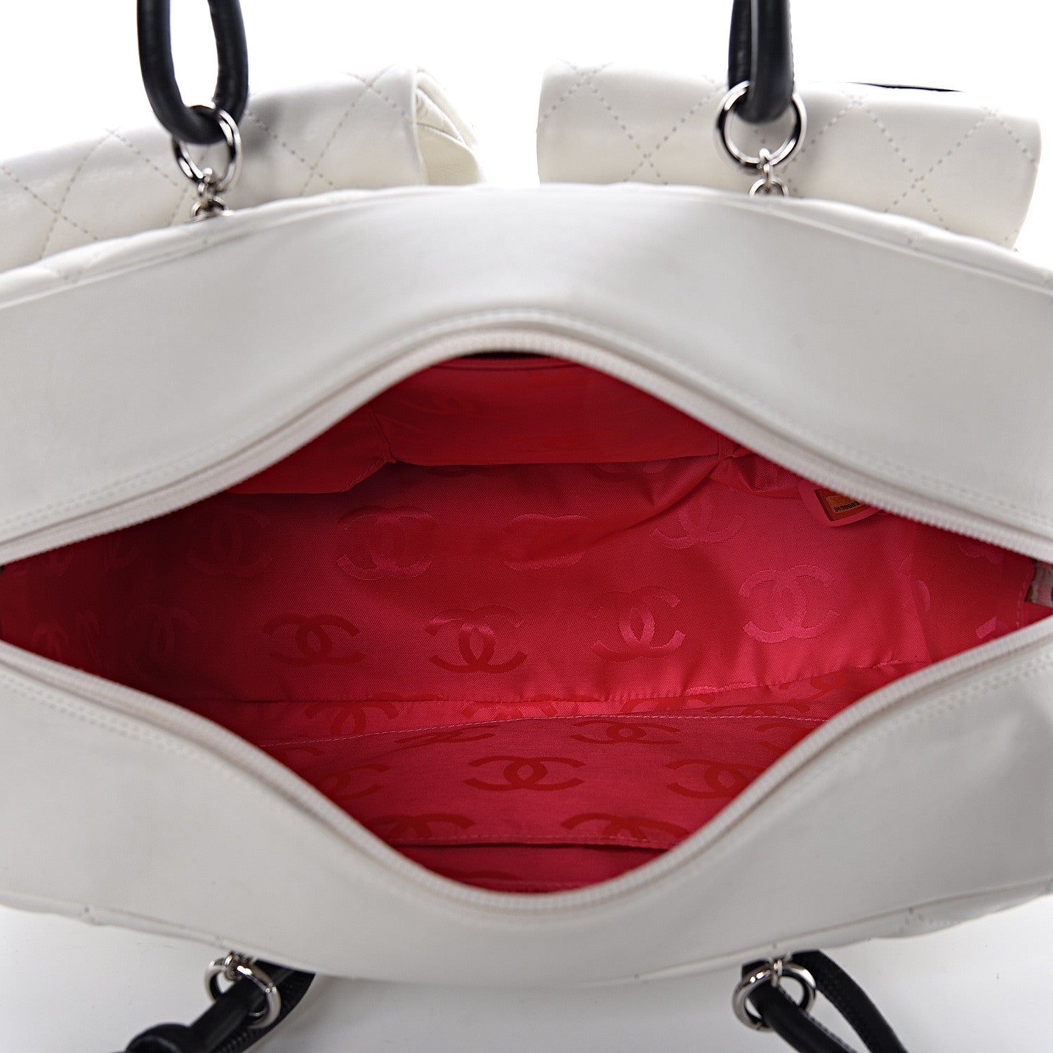 Chanel Calfskin Quilted Large Cambon Multipocket Reporter White 5 of 20