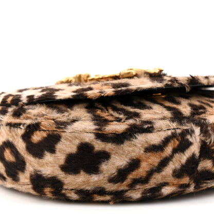 Versace Faux Fur Leopard Virtus Belt Bag Black 9 of 10