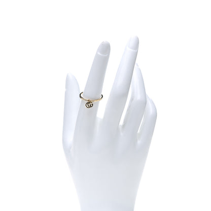 Gucci 18K Yellow Gold GG Running Charm Ring 55 7.25 2 of 5