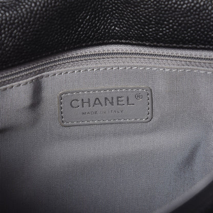 Chanel Caviar Quilted Medium French Riviera Flap Black 7 of 8