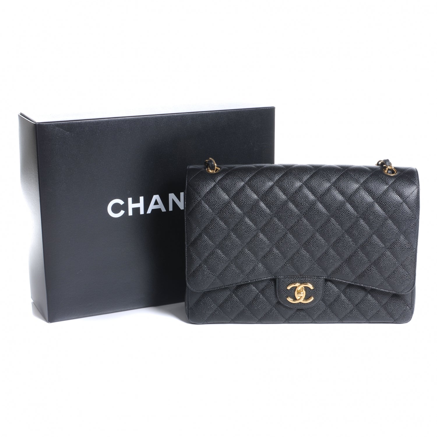 Chanel Caviar Quilted Maxi Double Flap Black 10 of 10