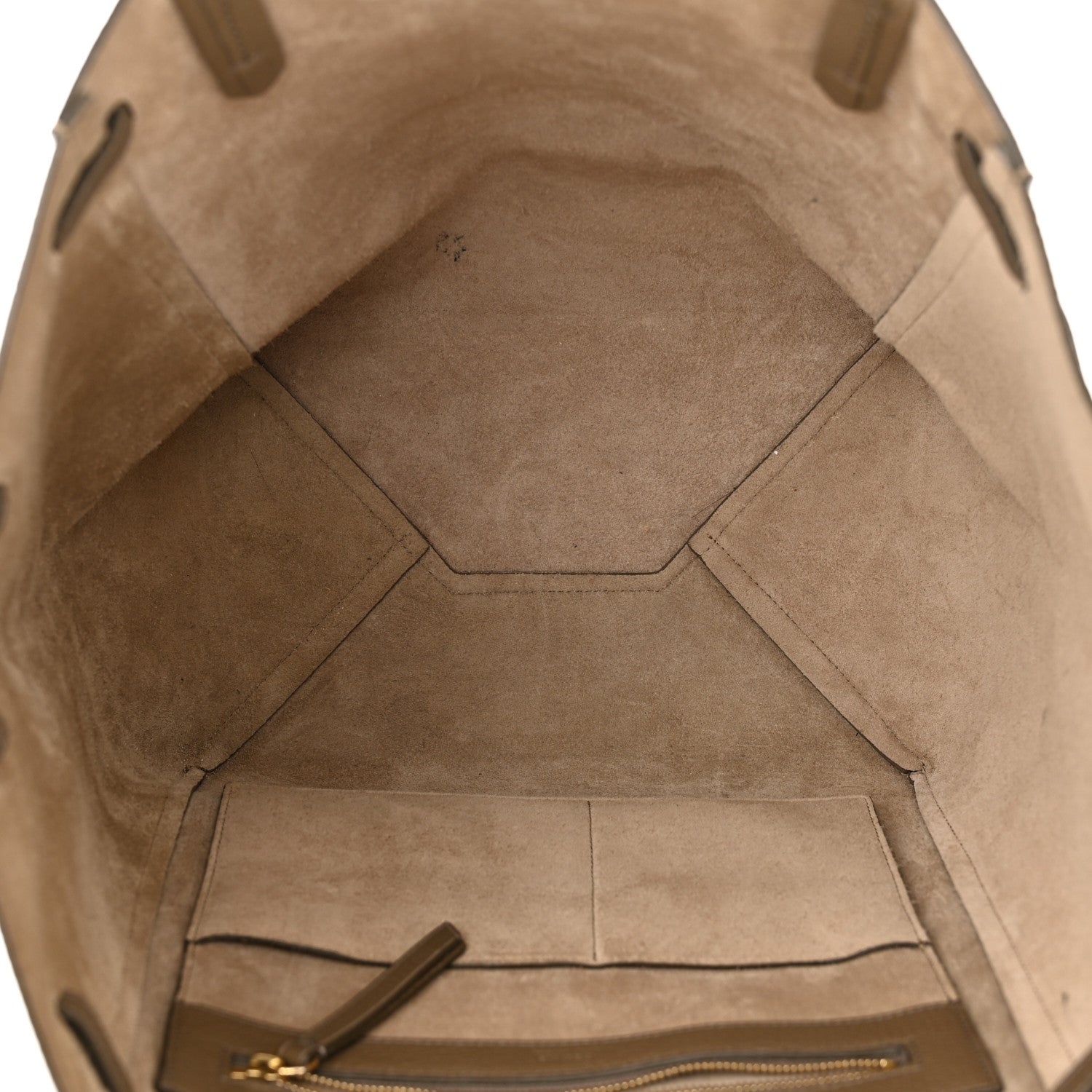Celine Soft Grained Calfskin Small Belt Cabas Phantom Taupe 10 of 12
