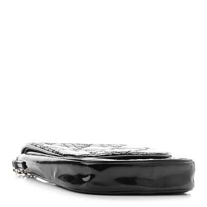 Christian Dior Patent Cannage Crossbody Pouch Black 4 of 8