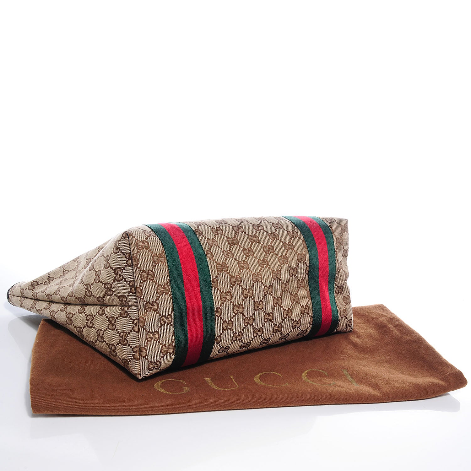 Gucci Monogram Web Large Jolie Tote Brown 4 of 9