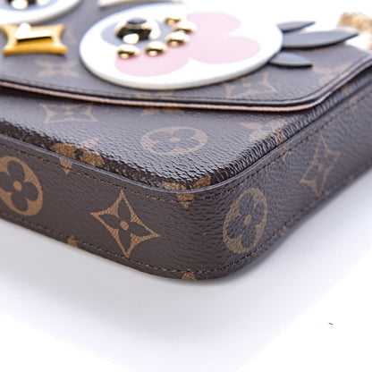 Louis Vuitton Monogram Lovely Birds Pochette Felicie Chain Wallet 9 of 10