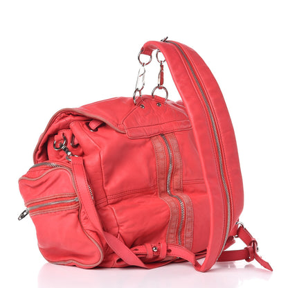 Alexander Wang Lambskin Marti Convertible Backpack Cola Rhodium Hardware 4 of 10