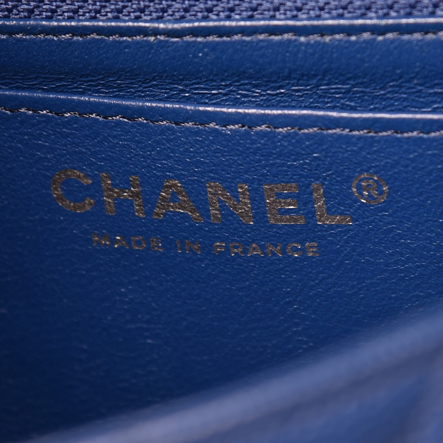 Chanel Caviar Quilted Mini Rectangular Flap Dark Blue 6 of 9