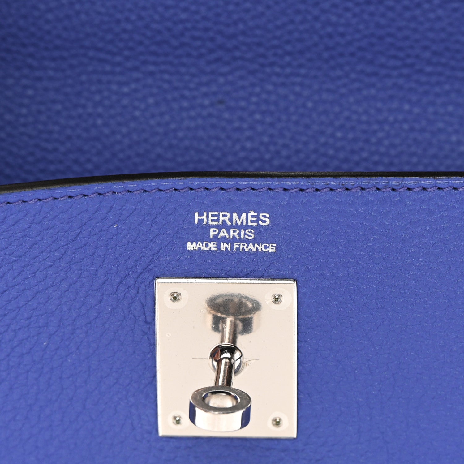 Hermes Togo Kelly Retourne 32 Bleu Electrique 6 of 17