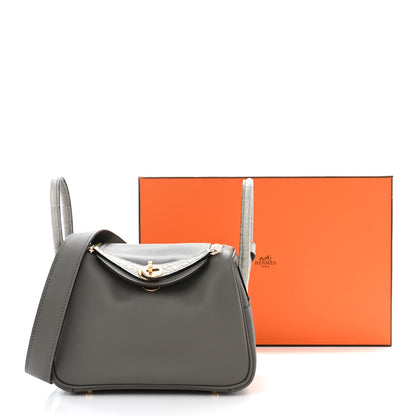 Hermes Swift Matte Alligator Mini Touch Lindy 20 Gris Meyer 11 of 11