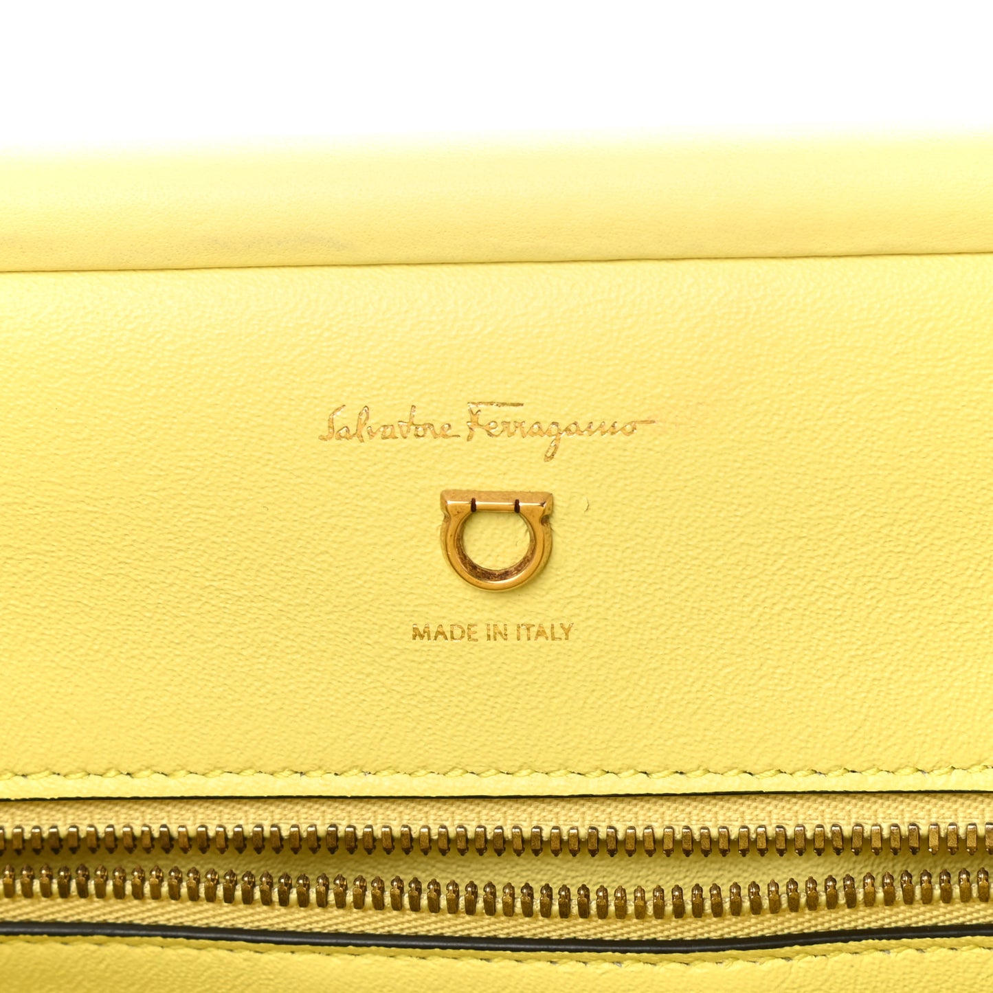 Calfskin Frame Satchel Technicolor Yellow