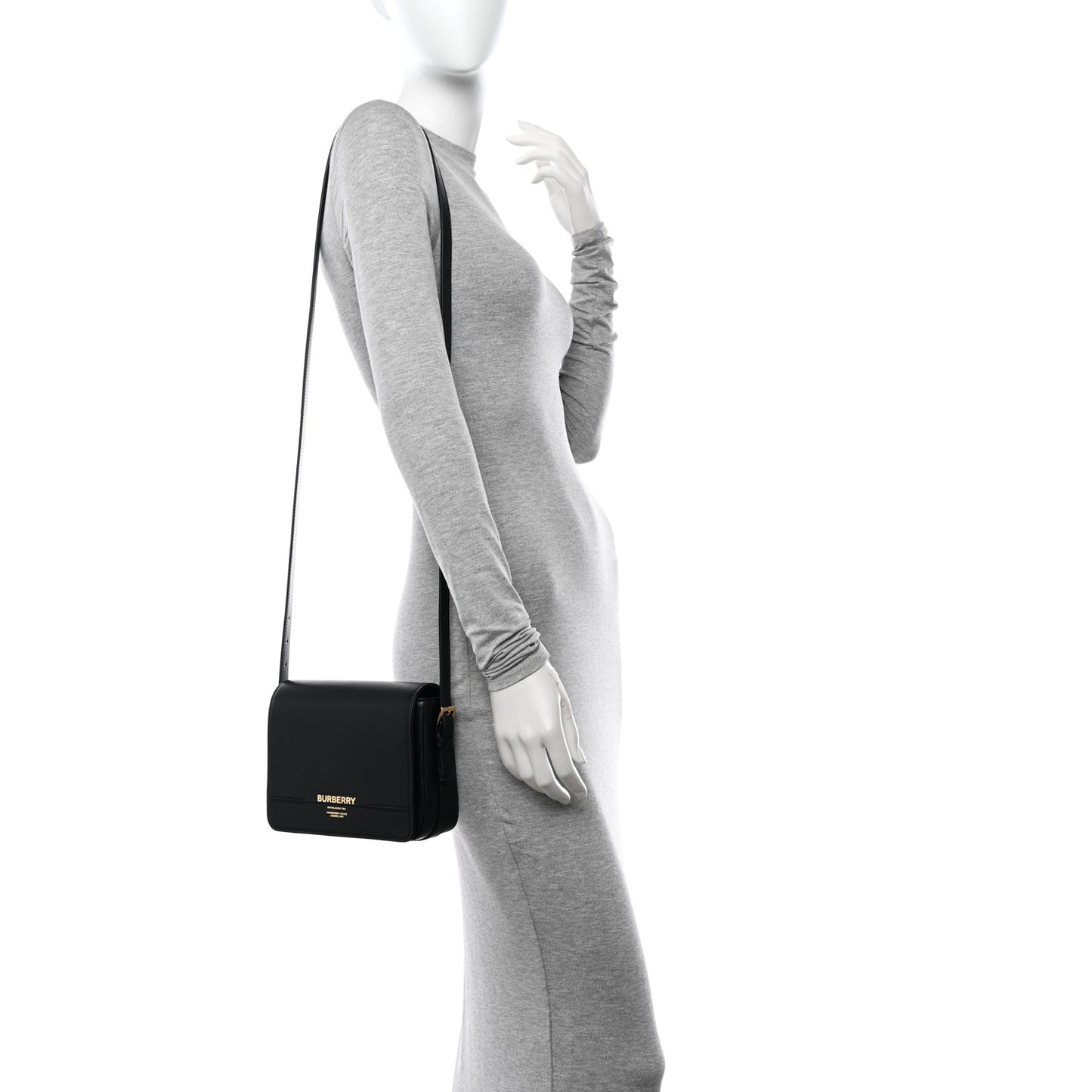 Smooth Calfskin Small Grace Bag Black