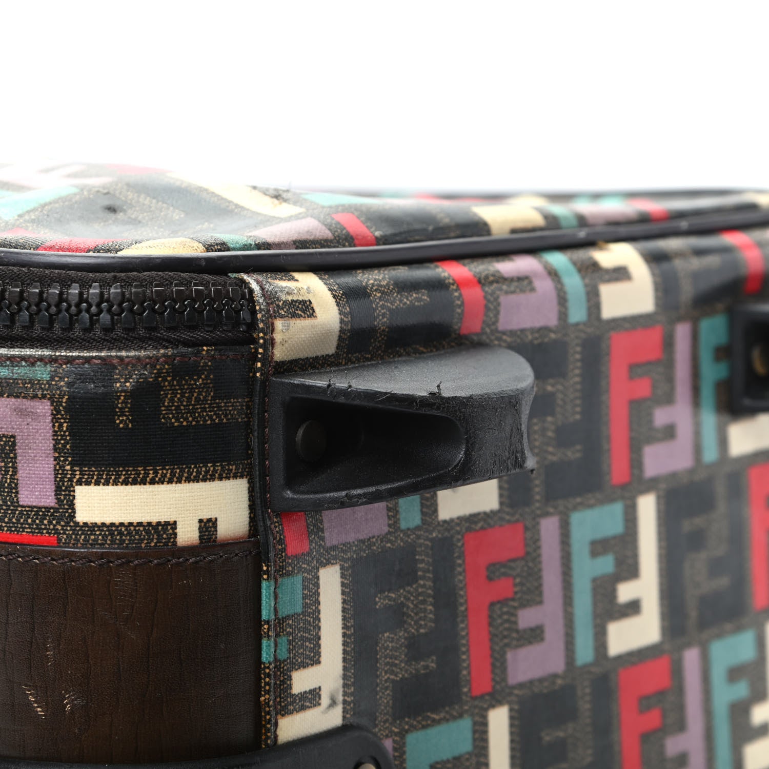 Fendi Zucca Spalmati FF Multicolor Carry On Luggage Black Multicolor 9 of 12