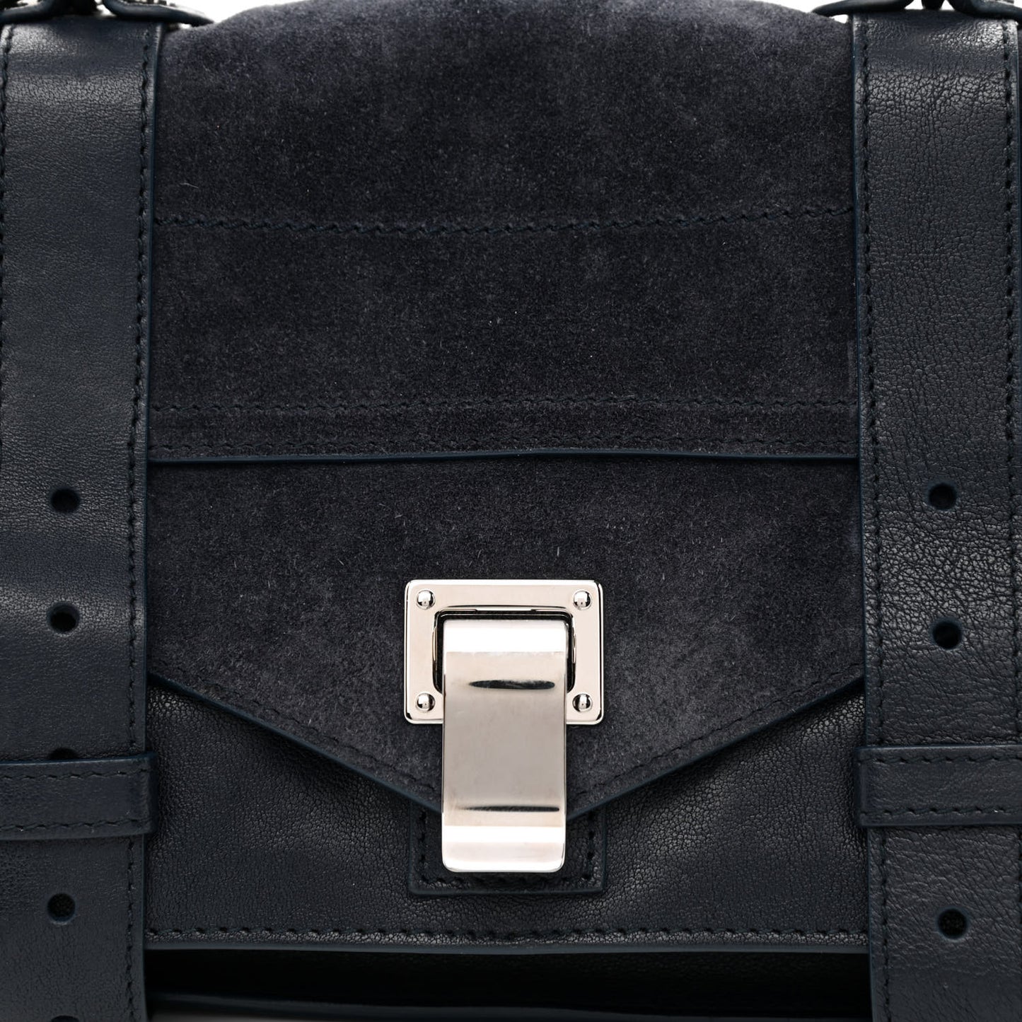 Calfskin SuedeTiny PS1 Satchel Dark Navy