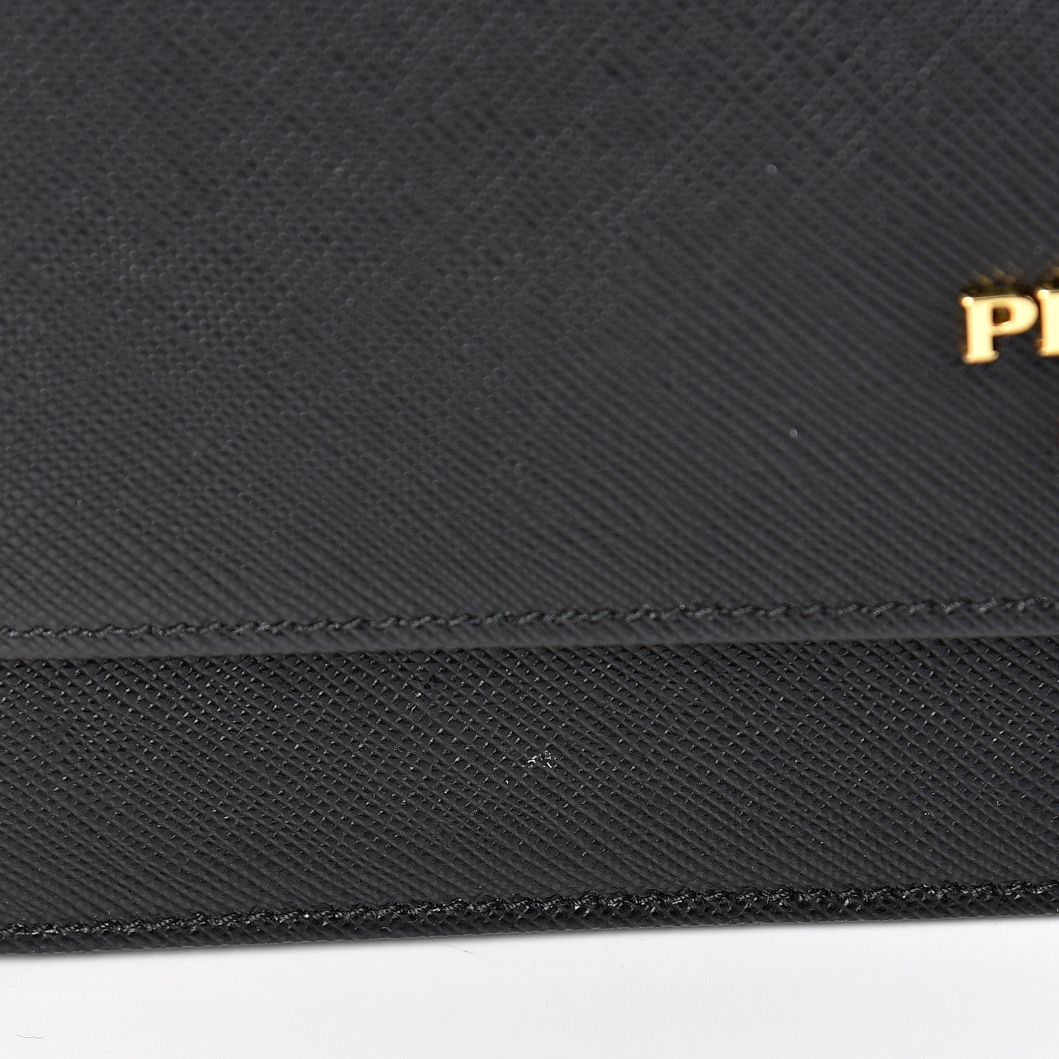 Prada Saffiano Metal Flap Wallet With Strap Black 13 of 15