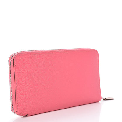 Hermes Epsom Silk'In Wallet Rose Azalee 3 of 8