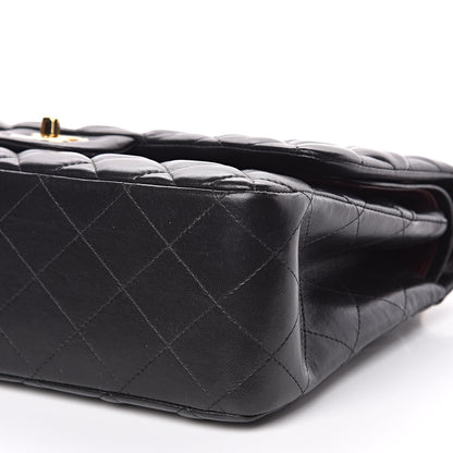 Chanel Lambskin Quilted Jumbo Double Flap Black 10 of 15