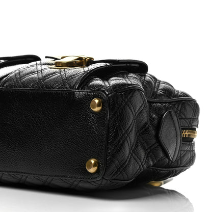 Marc Jacobs Calfskin Quilted Venetia Satchel Black 9 of 9