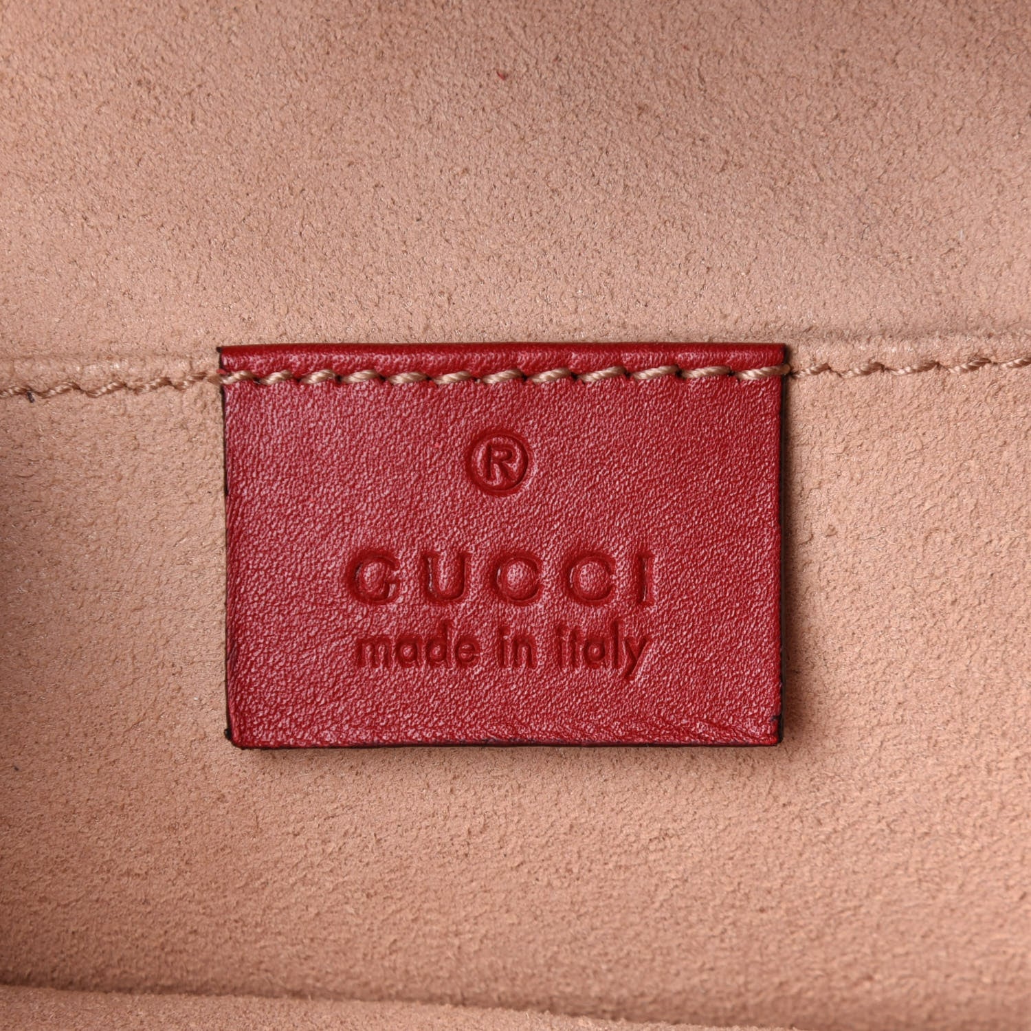 Gucci Calfskin Matelasse GG Marmont Flap Backpack Hibiscus Red 5 of 9