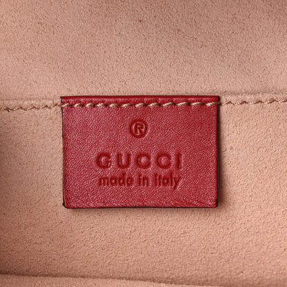 Gucci Calfskin Matelasse GG Marmont Flap Backpack Hibiscus Red 5 of 9